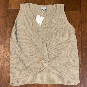 Knot Front Knitted Tank
